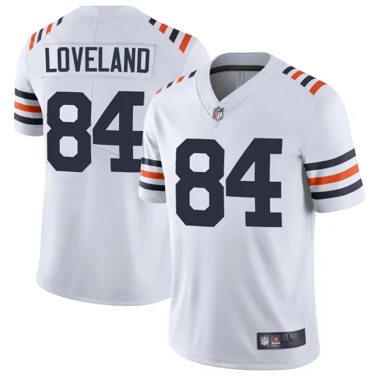 Discover Colston Loveland #84 Men's Bearss White Alternate Classic Limited Printed Jersey
