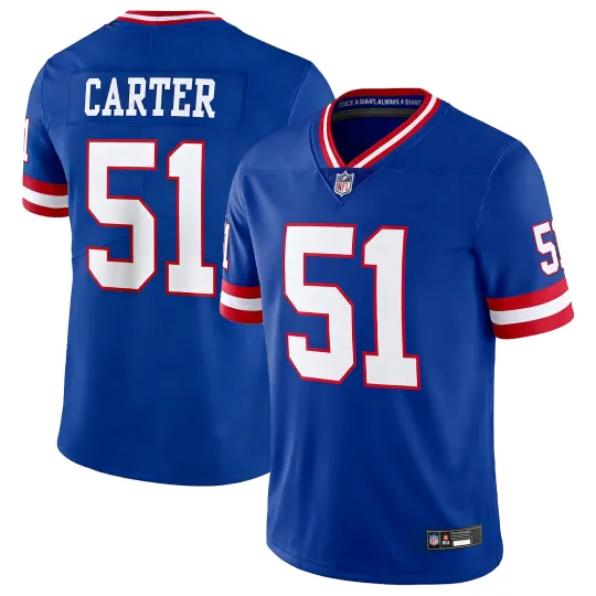 Discover Men's/Youth Giantss #51 Abdul Carter Royal Alternate Limited Printed Jersey