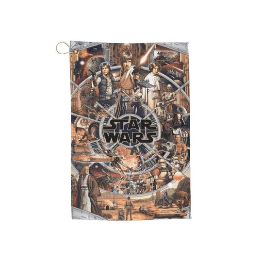 Star Wars Golf Towel, Jedi Golf Towel, Dark Side Golf Towel, Galactic Golf Towel, Rebel Alliance Golf Towel - Star Wars IV Movie Poster