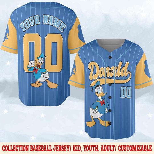 Discover Custom Disney Mickey & Friends Number Baseball Jersey,Jersey Gift For Kids, Disney Lover, Disney Birthday Gift