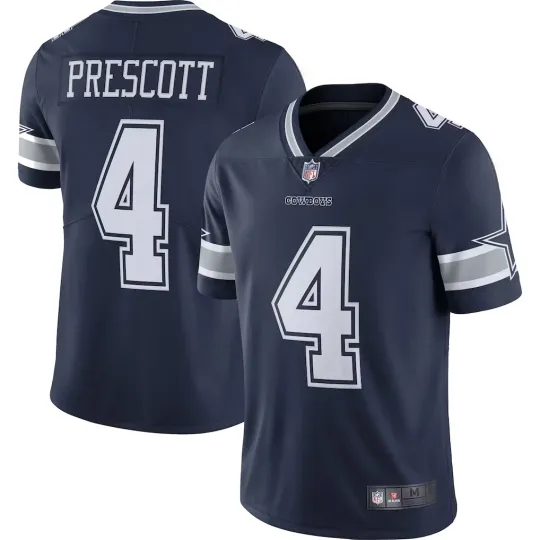 Discover Men's Cowboyss #4 Dak Prescott Navy Printed Limited Player Jersey All Size