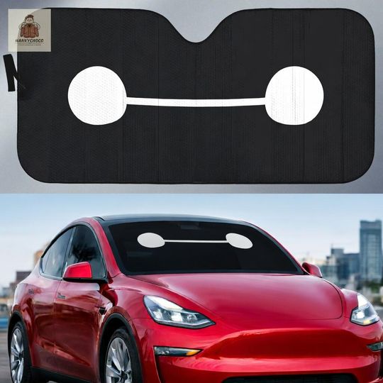 Cute Baymax Car Sun Shade  Foldable Windshield Sunshade, Cartoon Car Accessories, UV Protection Sun Visor Cover, Gift for Car Lovers