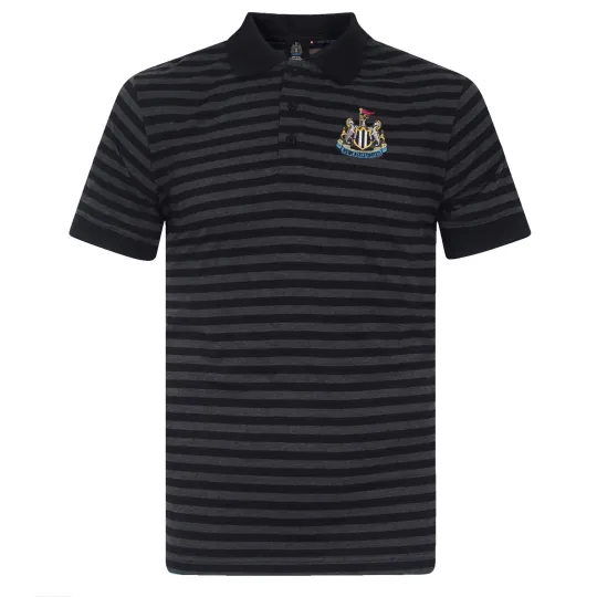 Discover Newcastle United FC Yarn Dye Marl Striped Polo Shirt for Men