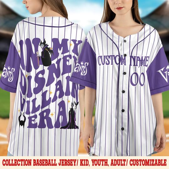 Discover Personalized Disney Villain Era Baseball Jersey: Maleficent In My Villain Era Custom Name Jersey JDKU09-1