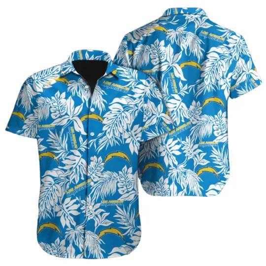 Discover Los Angeles Chargers Tropical Leaf Hawaiian Shirt Hot 2026
