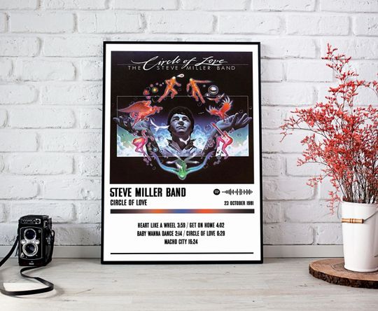 Discover Steve Miller Band Poster, Circle Of Love Album Poster, Music Poster, Album Cover Poster, Music Gift