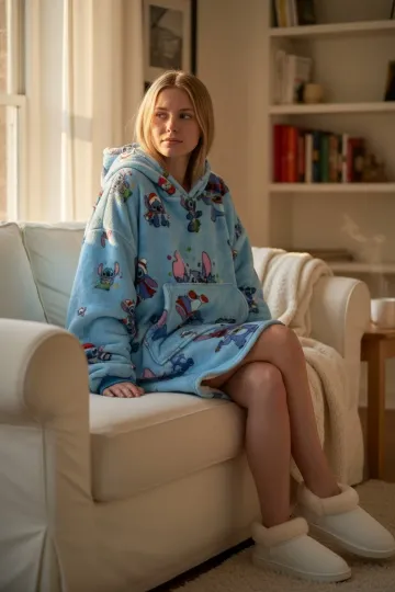 Stitch Oversized Blanket Hoodie