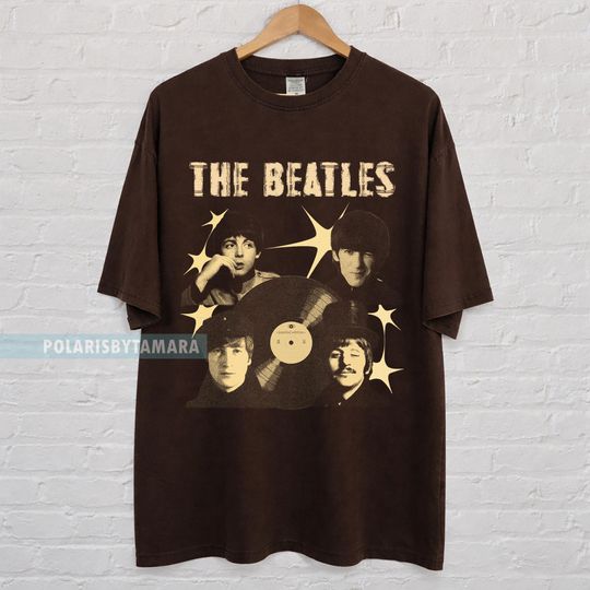 The Beatles Retro 60s Rock Band Tee, Beatles Gift