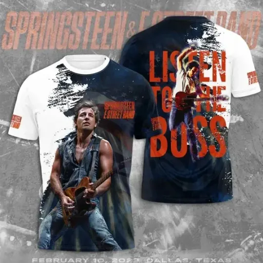 Discover Bruce Springsteen Rock T-Shirt 3D