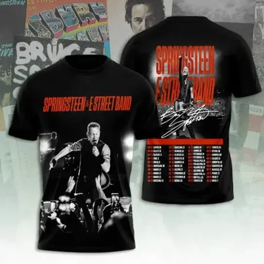 New Classic Bruce Springsteen Rock T-Shirt 3D