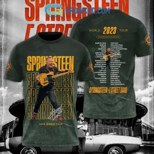 Discover Bruce Springsteen & Estreet Band World Tour 2023 3D T Shirt