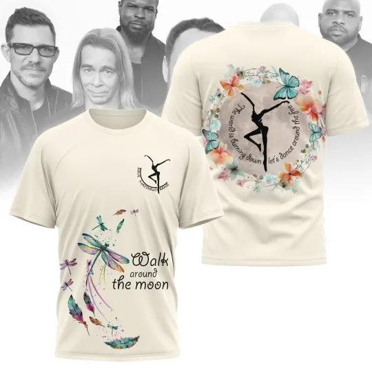 Dave Matthews Band T-Shirt Walk Around The Moon Fire Dancer Lyrics Sand Tee