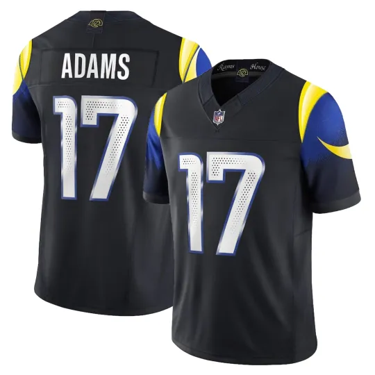 Men's Ramss 17 Davante Adams Midnight Blue 2025 Rivalries Limited Stitched Jersey