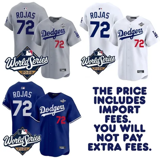 Discover Men's #72 Miguel Rojas 2025 World Series Limited Player Printed Jersey