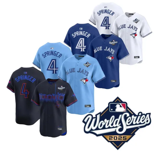 Discover Men's/Women's/Youth #4 George Springer 2025 World Series Limited Printed Jersey