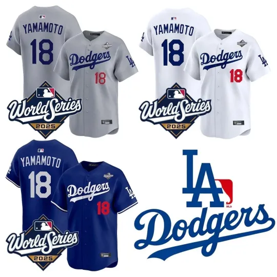 Discover Men's Los Angeles Dodgerss Yoshinobu Yamamoto 2025 World Series Printed Jersey