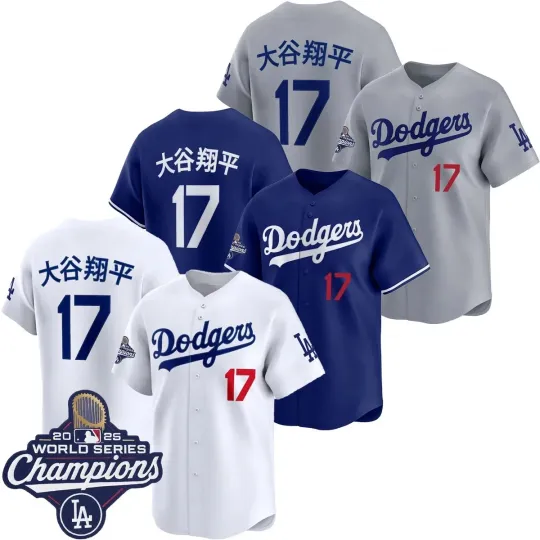 Men's Shohei Ohtani 2025 World Series Champions Kanji Limited Printed Jersey