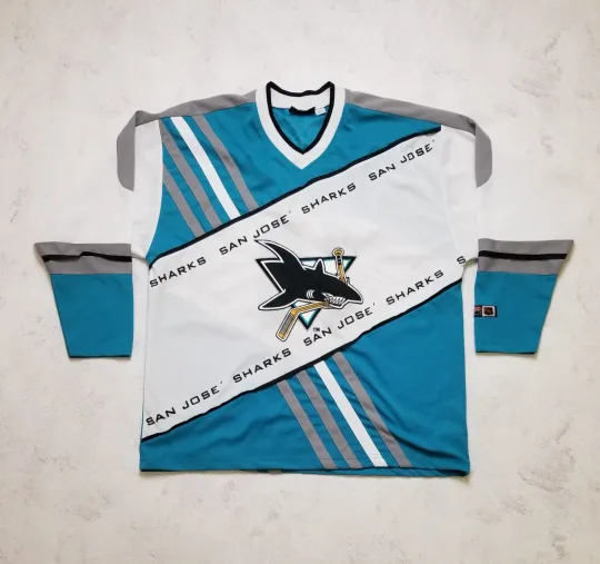 Discover Vintage San Jose Sharks #19 Ice Hockey Jersey