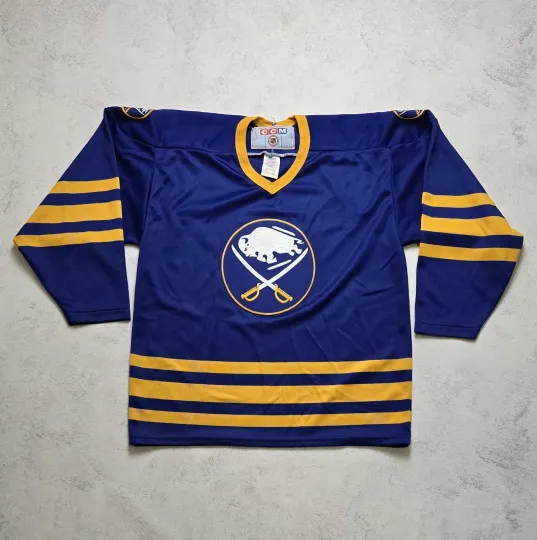 Vintage 90s Buffalo Sabres Hockey Jersey Blue Retro Logo Men’s