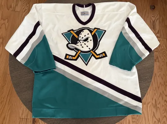 Discover NEW NT Vintage 90s Anaheim Mighty Ducks Away Center Ice Jersey