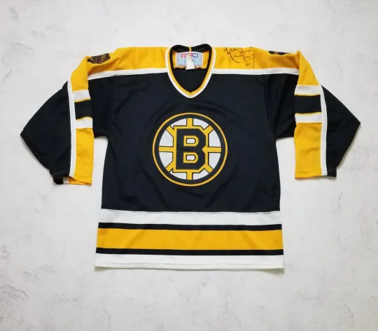 Discover Vintage Boston Bruins CCM Ice Hockey Jersey Men’s
