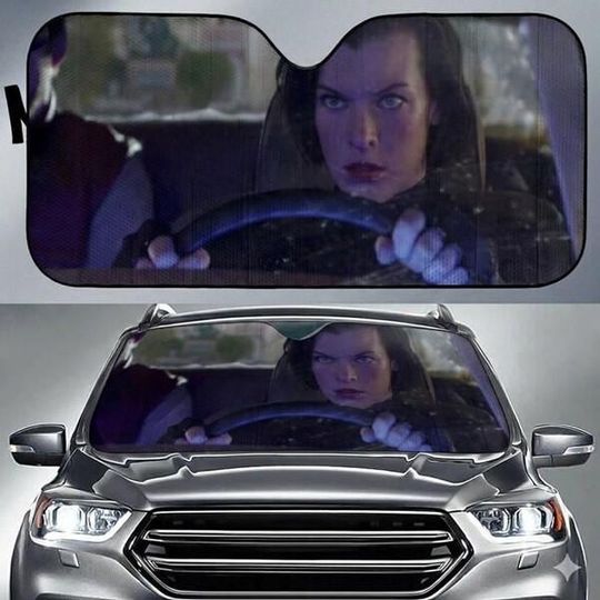 Resident Evil Requiem Car Windshield, Resident Evil 9 Character Auto Sunshade, Resident Evil Car Accessory, Horror Video Game Car Decoration