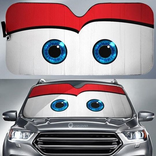 Lightning Mcqueen Car Sunshade, DisneyCars Movies Car Sun Shade, Disneyland Cars Auto Windshield, Car Pixar Sunshade, Cute Sun Shade For Car