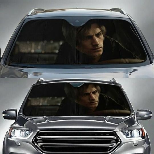 Resident Evil Requiem Car Sunshade, Resident Evil Inspired Car Windshield,Biohazard Horror Video Game Car Decor, Resident Evil Car Accessory