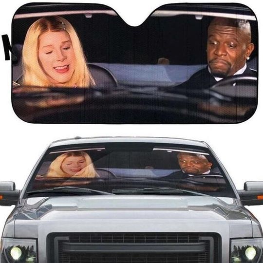 Discover Funny Scene White Chicks Car Sun Shade, Marlon Wayans Terry Crews Car Windshield, Vintage Movie Car Accessory, White Chicks Meme Car Decor
