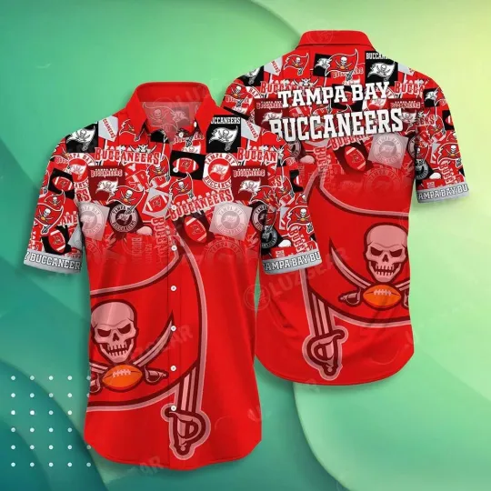 Tampa Bay Buccaneers Island Escape Hawaiian, Gift For Fans, Gift For Friends
