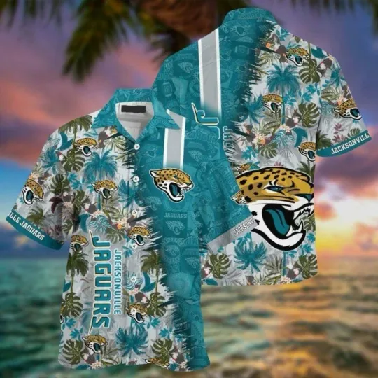 Discover Jacksonville Jaguars Island Vibe football Hawaiian Shirt, Gift For Friend