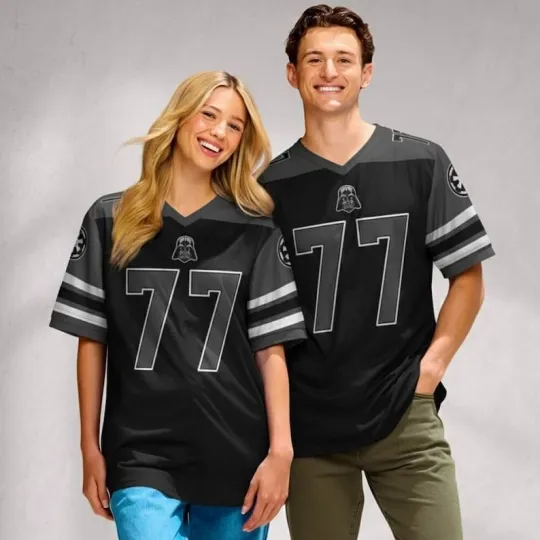 Star Wars Darth Vader Galaxy's Edge Sports Fan Gift Mesh Football Jersey