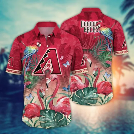 Discover Arizonna Baseball Team Diamondbackss Hawaiian Button Down Shirt Unisex Adults