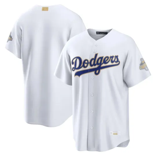 Discover Men's Dodgerss White 2026 Gold Collection Stadium Baseball Jersey