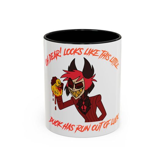 Alastor Crushing Rubber Duck Mug | Hazbin Hotel Inspired Coffee Mug | Hazbin Hotel Merch