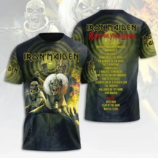 Discover Maiden 2026 World Tour 3D Apparel Tshirt