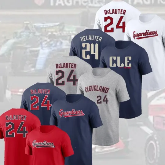 Discover 🔥NEW NEW! Chase DeLauter #24 Clevelan Baseball Team Name & Number Gift For Fans