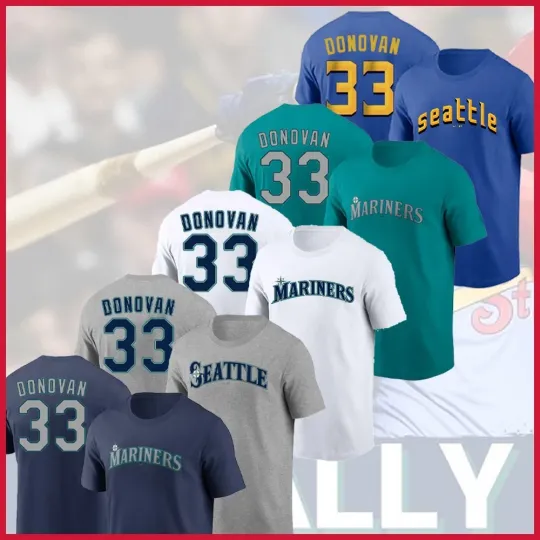 Discover 🔥NEW NEW! Brendan Donovan #33 Seattle Baseball Team Name & Number Gift For Fans