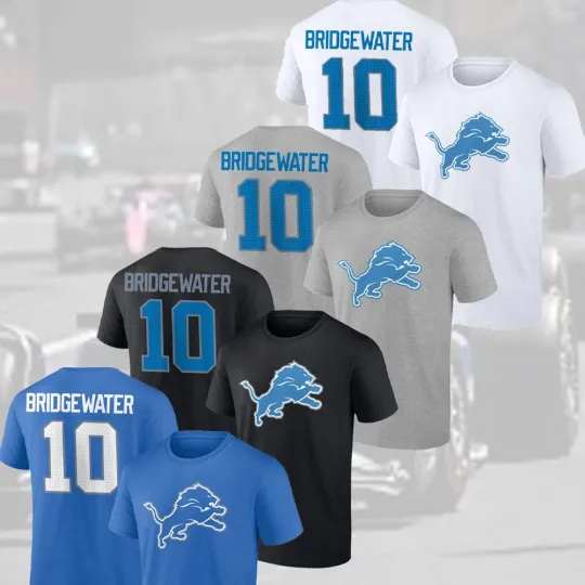 Discover 🔥FASTSHIP! Welcome Teddy Bridgewater #10 To Detroit Football Team Name & Number