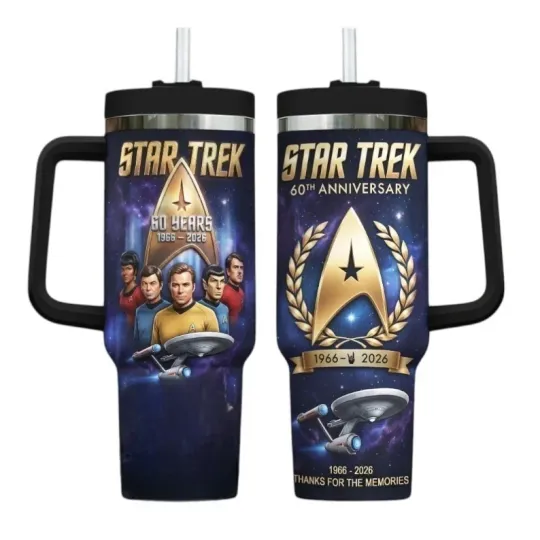 Discover Space Sci-Fi 60th Anniversary Tumbler 40oz Insulated Travel Mug