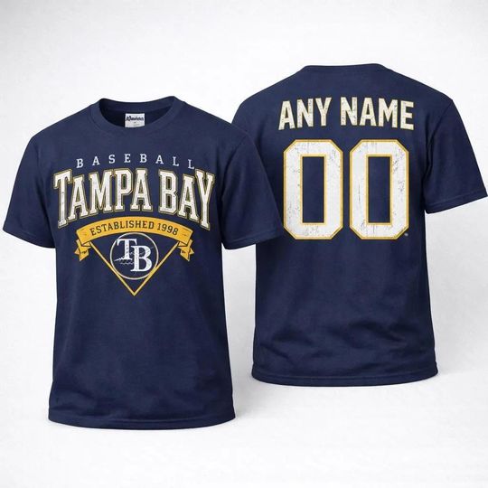 Discover Customized Tampa Bay Baseball Shirt | Retro 813 727 Game Day Tee | Vintage Devil Rays Neon Ballpark Style | TB Fan Gift