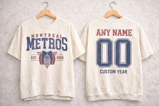 Discover Personalized name and number Montreal Metros Heated Rivalry Tshirt