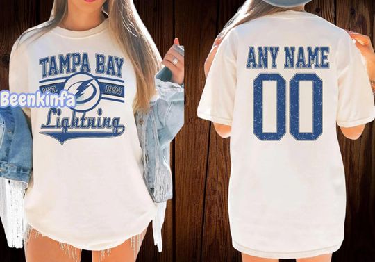 Discover Vintage Tampa Bay Lightning T-shirt, Retro Tampa Bay shirt, Tampa Bay Hockey Fan shirt, Tampa Bay Sweatshirt, Custom hockey tee