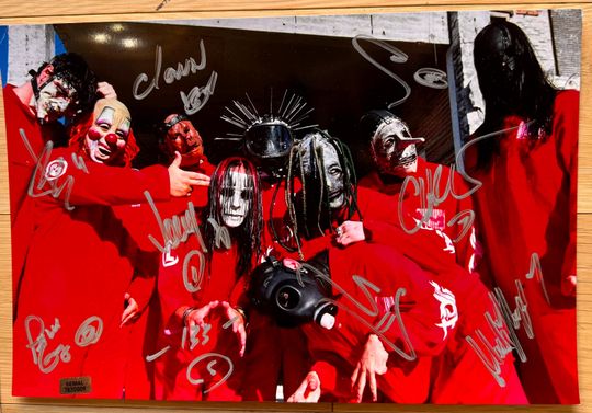 Discover SP KNOT complete full original band signed autographed 8x12 inch photograph + COA