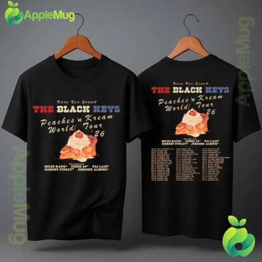 The Black Keys Peaches 'n Kream World Tour 2026 T-shirt