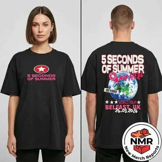 Discover 5 Seconds of Summer 5SOS Everyone’s a Star World Tour March 26 2026 T-Shirt