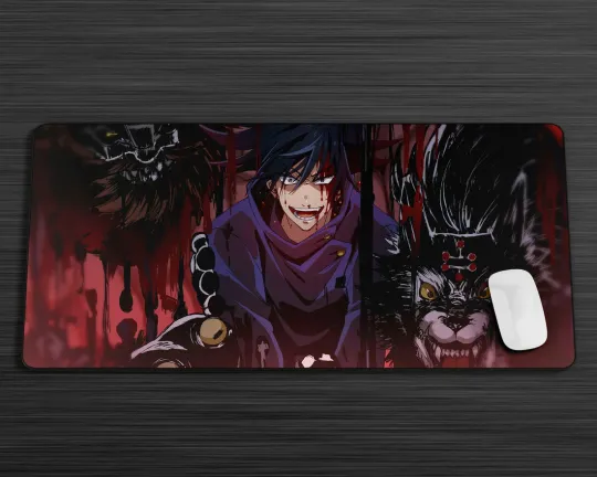 Discover Jujutsu Satoru Megumi Fushiguro Summoning Gaming Mouse Pad Desk Mat