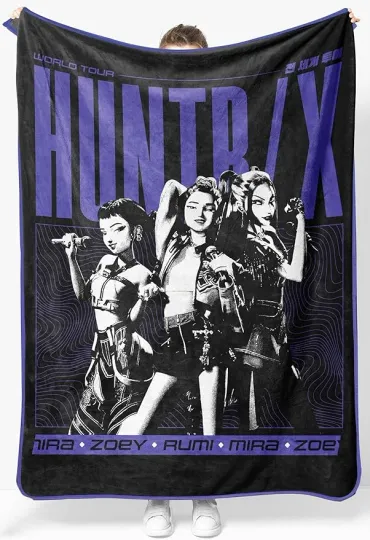 Discover Anime Demon Girls Flannel Blanket Soft Cozy Bed Sofa Throw