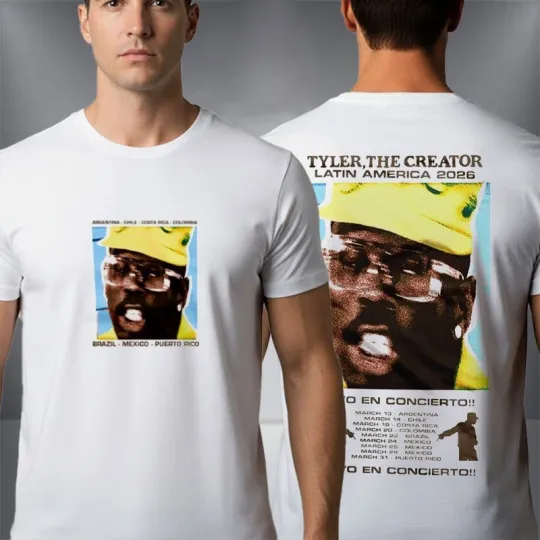 Tyler The Creator x Mercadorama 2026 Merch Tee Tour Dates Unisex T-Shirt