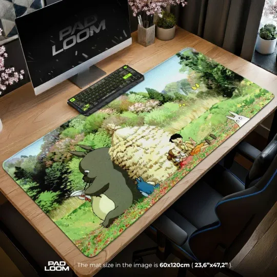 Studio Ghibli Mouse Pad - Totoro Meadow Anime Desk Mat